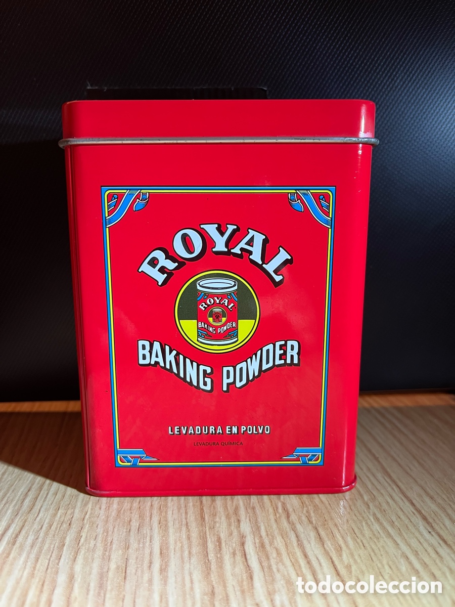 Cajas y cajitas met&aacute;licas: Caja met&aacute;lica ROYAL BAKING POWDER. Levadura en polvo. 60 Aniversario 1948 - 2008