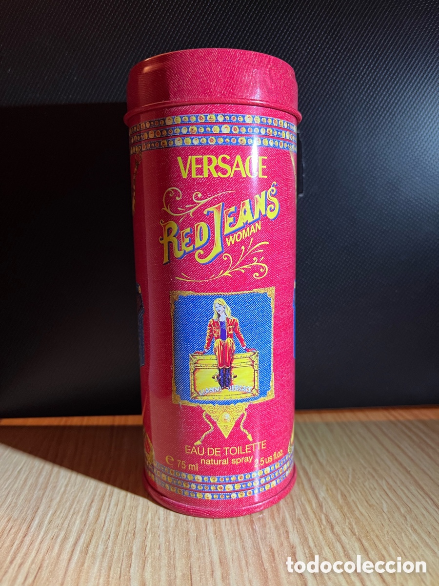 Cajas y cajitas met&aacute;licas: Caja met&aacute;lica VERSACE RED JEANS WOMAN. Eau de Toilette. Monza, Italy