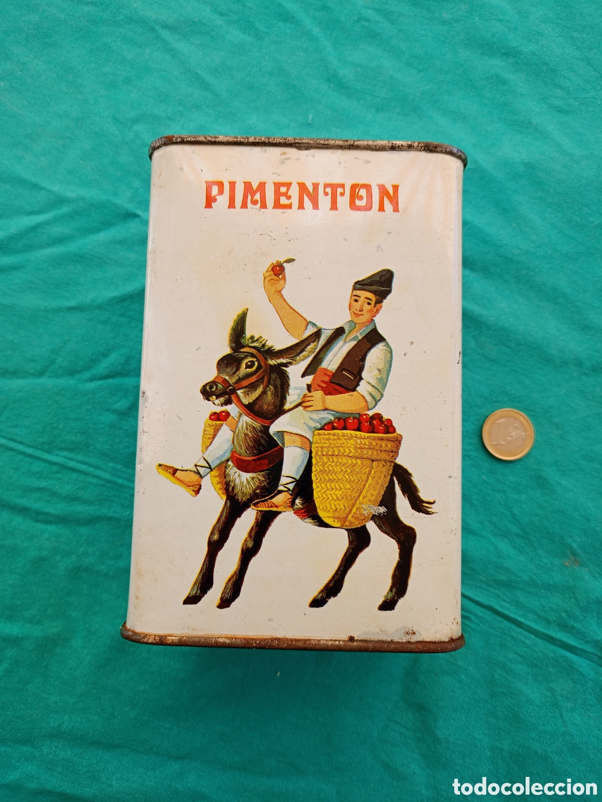 Cajas y cajitas met&aacute;licas: ANTIGUA LATA DE PIMENT&Oacute;N 1 KG