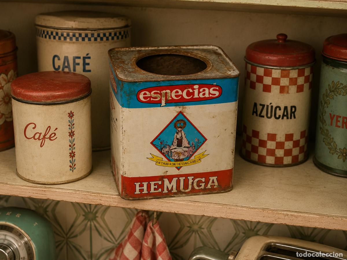 Cajas y cajitas met&aacute;licas: LATA DE ESPECIAS HEMUGA - Foto 1