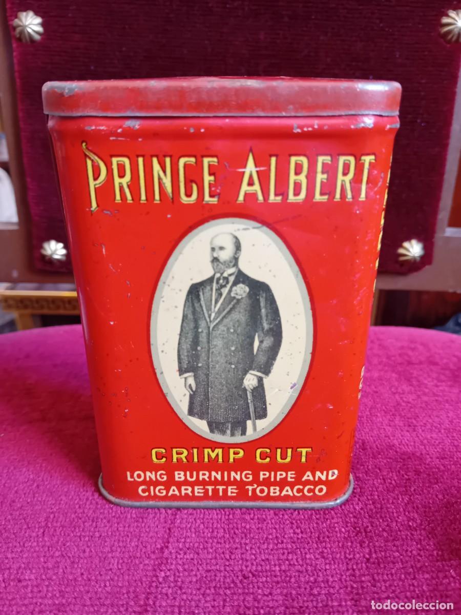 Cajas y cajitas met&aacute;licas: Caja antigua de tabaco Prince Albert