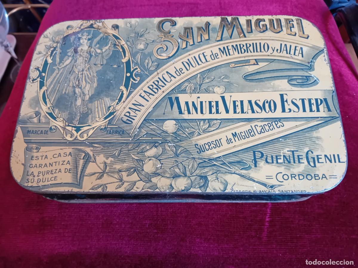 Cajas y cajitas met&aacute;licas: Caja antigua San Miguel de Manuel Velasco Estepa, Puente Genil