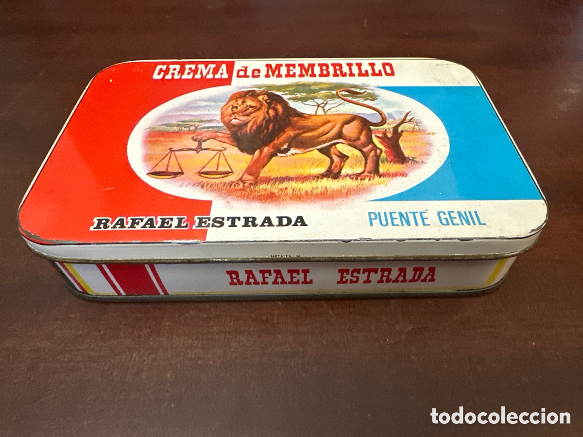 Cajas y cajitas met&aacute;licas: Lata hojalata Crema de membrillo Rafael Estrada Puente Genil