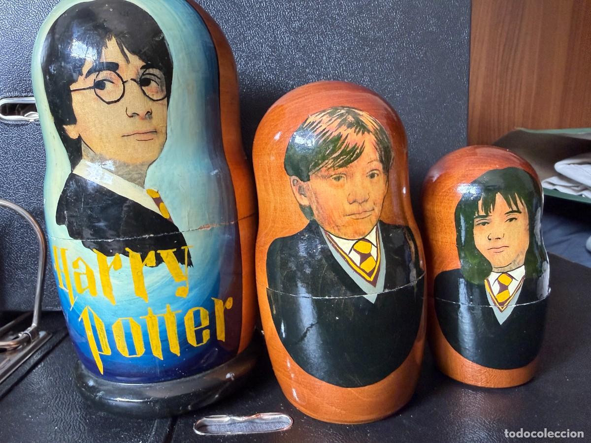 Cajas y cajitas met&aacute;licas: Matrioska Harry Potter de madera &ndash; Figura decorativa rusa incompleta