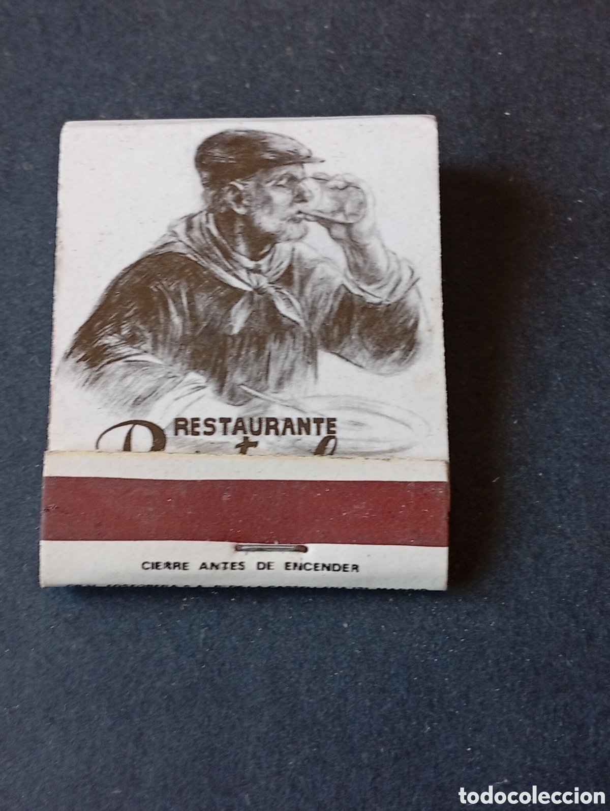 Cajas y cajitas met&aacute;licas: Caja de Cerillas restaurante Portoles, Castell&oacute;n