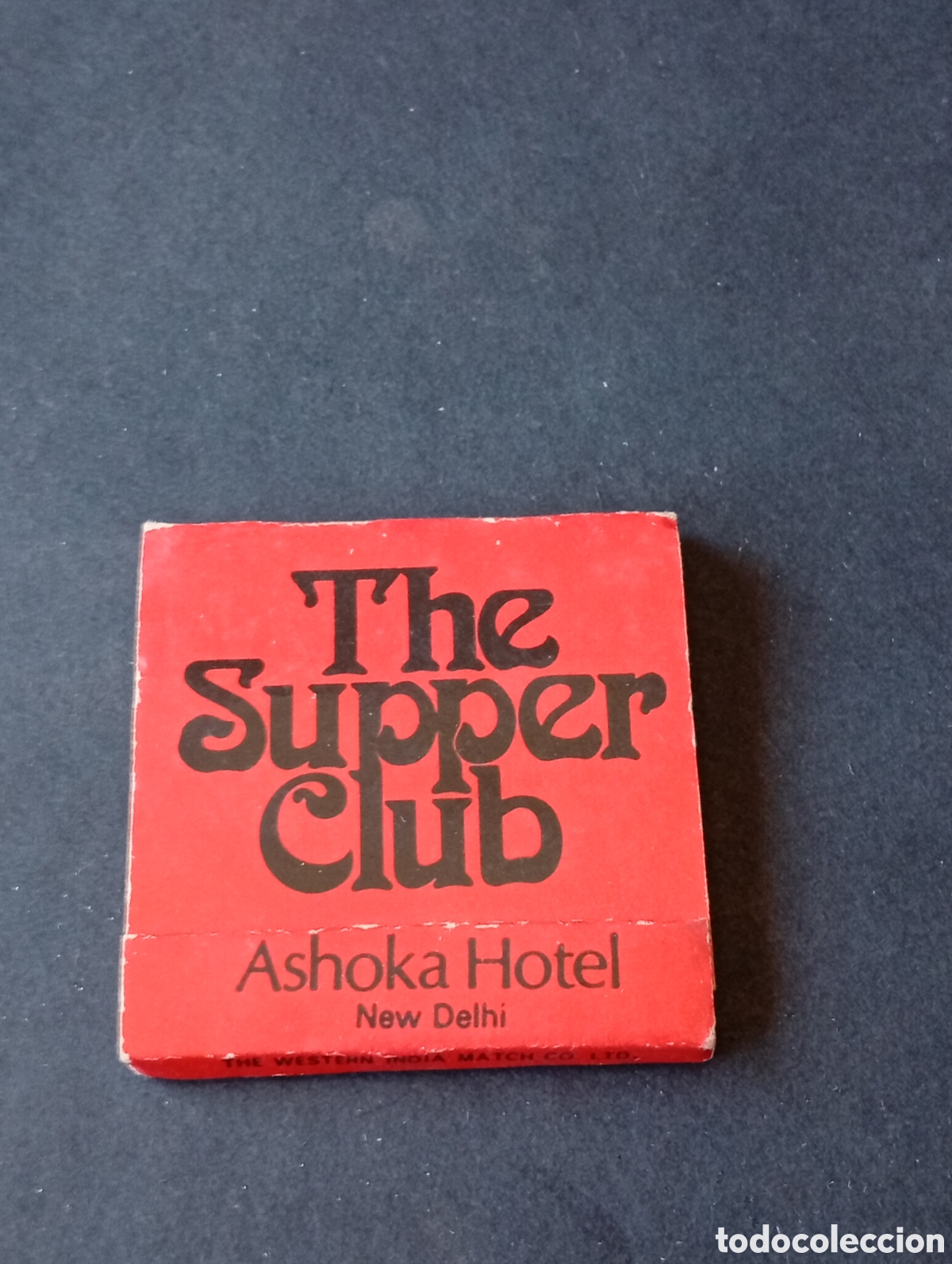 Cajas y cajitas met&aacute;licas: Caja de Cerillas The Super Club,Ashoka Hotel, Nueva Delhi