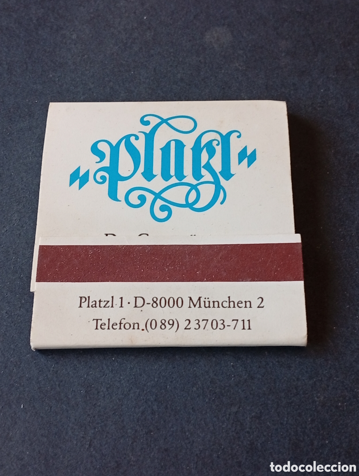 Cajas y cajitas met&aacute;licas: Caja de Cerillas platzhotel, Munich