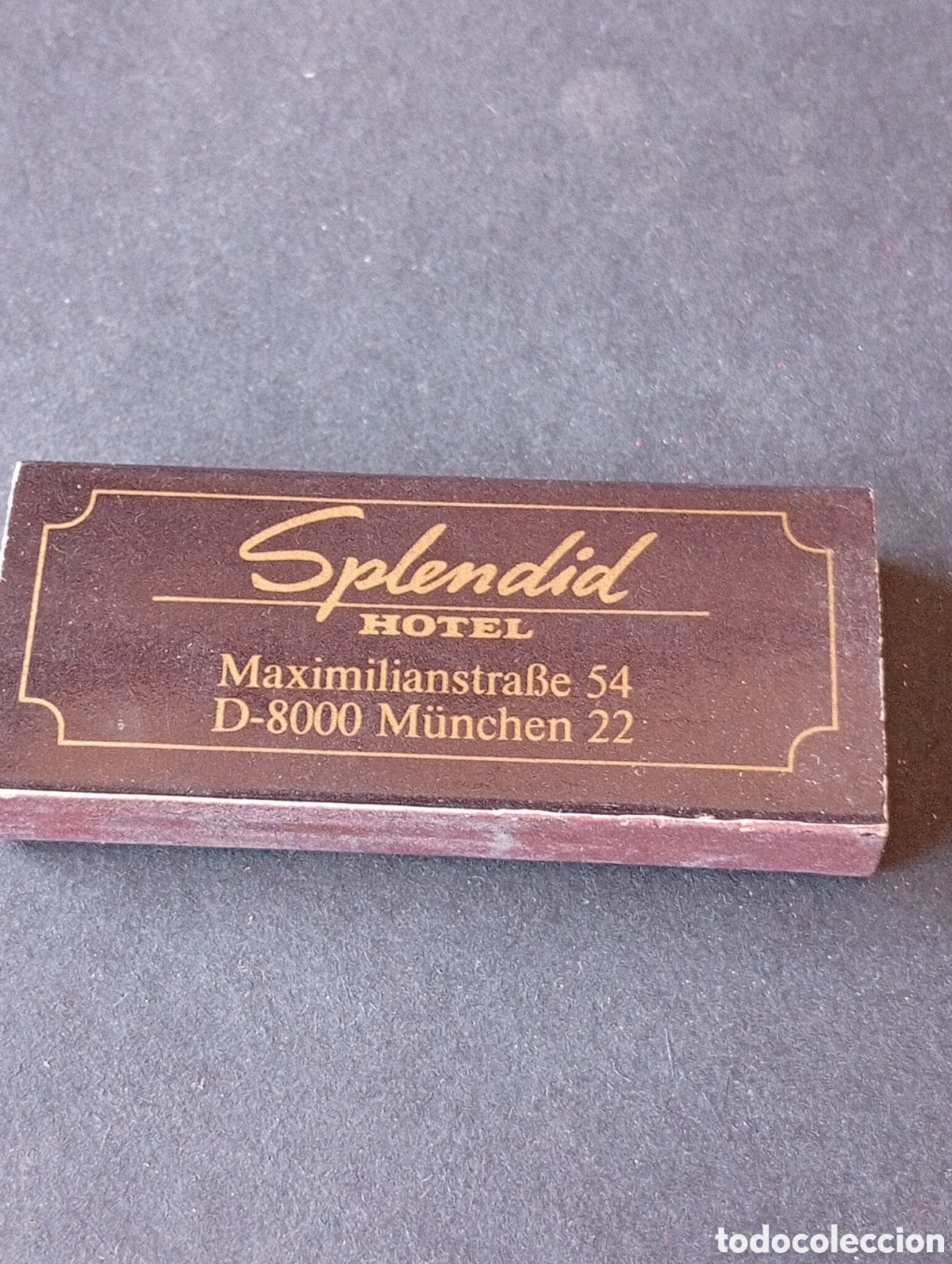 Cajas y cajitas met&aacute;licas: Caja de Cerillas Splendid Hotel Munich