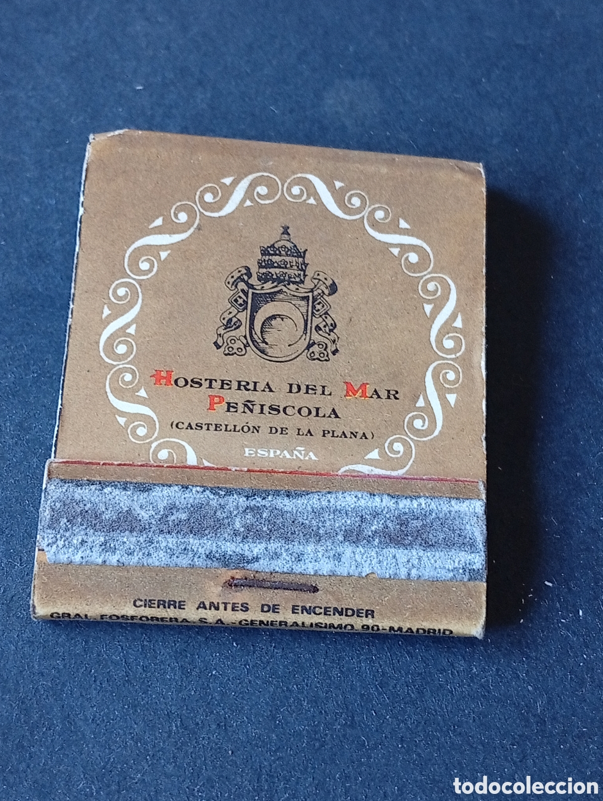 Cajas y cajitas met&aacute;licas: Caja de Cerillas hoster&iacute;a del mar Pe&ntilde;&iacute;scola