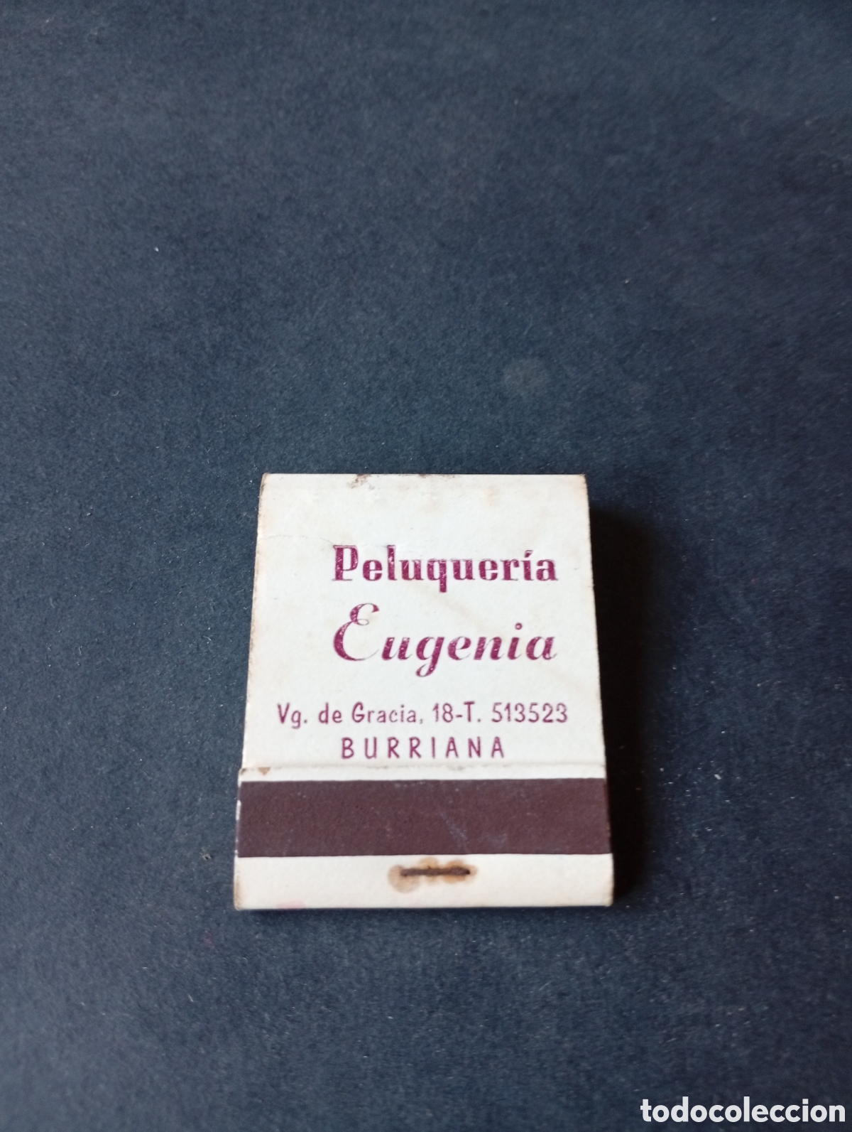 Cajas y cajitas met&aacute;licas: Caja de Cerillas peluquer&iacute;a Eugenia, Burriana