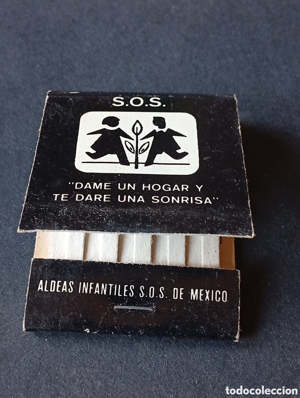 Cajas y cajitas met&aacute;licas: Caja de Cerillas S.O.S. dame un hogar y te dar&eacute; una sonrisa M&eacute;xico