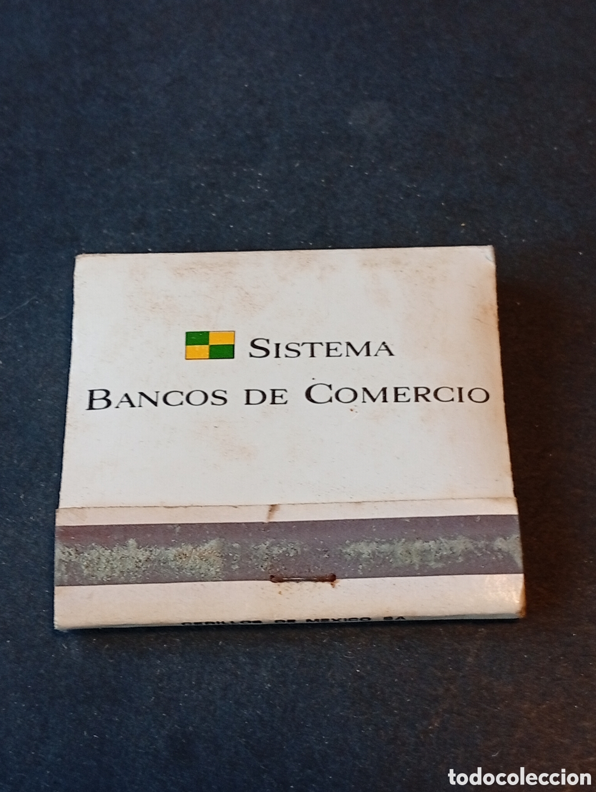 Cajas y cajitas met&aacute;licas: Caja de cerillas sistema Bancos de Comercio