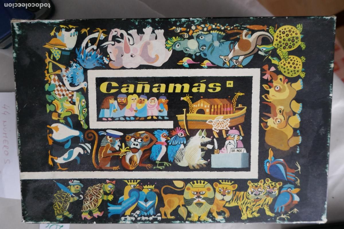 Cajas y cajitas met&aacute;licas: Antigua caja de cart&oacute;n de la marca Ca&ntilde;am&aacute;s. 26 x 17 x 5 cm