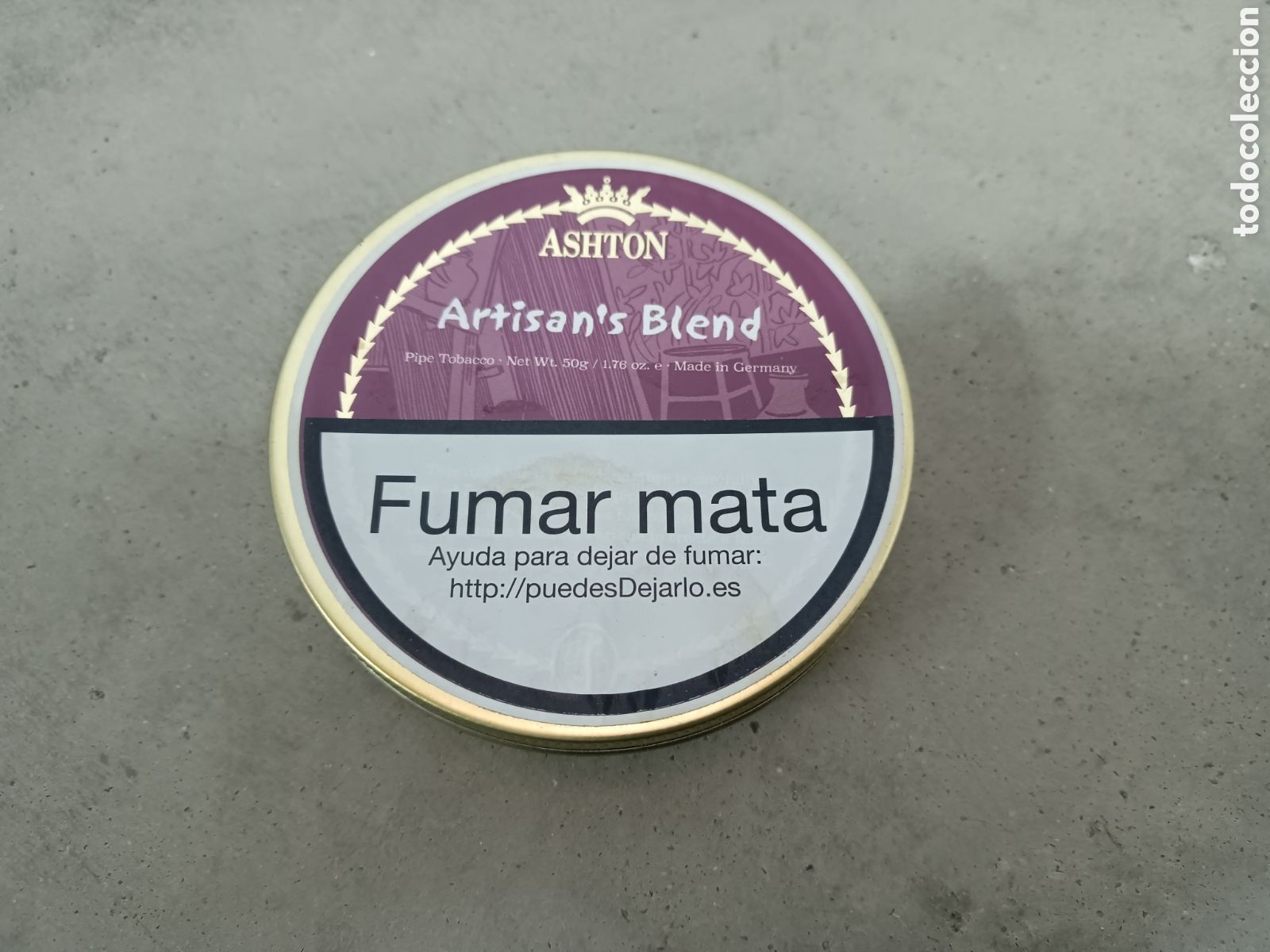 Cajas y cajitas met&aacute;licas: ASHTON - ARTISAN&acute;S BLEND - CAJA DE TABACO DE PIPA - VAC&Iacute;A