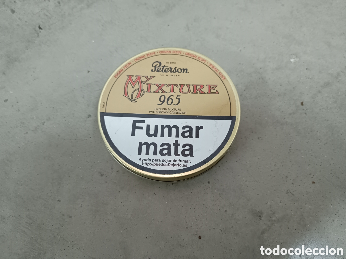 Cajas y cajitas met&aacute;licas: PETERSON - MISTURE 965 - CAJA DE TABACO DE PIPA - VAC&Iacute;A