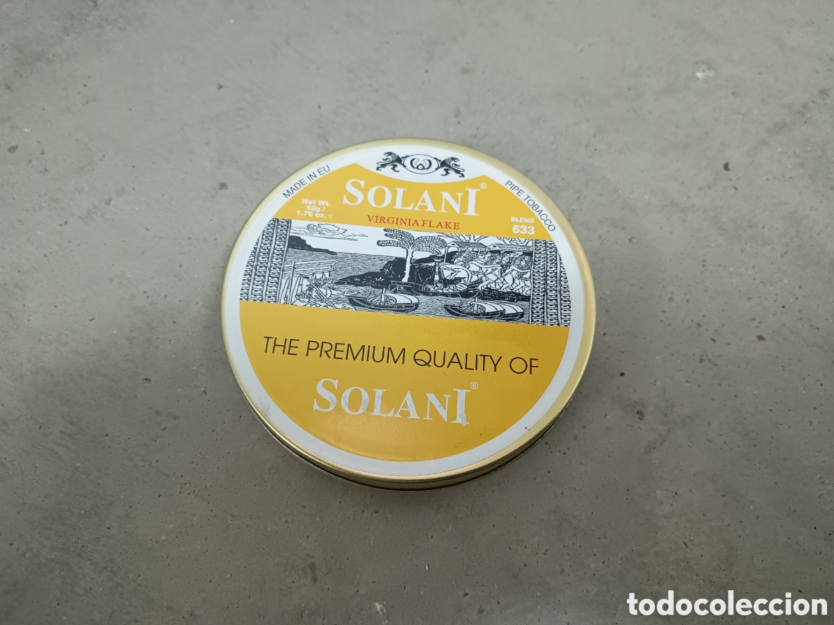 Cajas y cajitas met&aacute;licas: SOLANI - VIRGINIA FLAKE - CAJA DE TABACO DE PIPA - VAC&Iacute;A