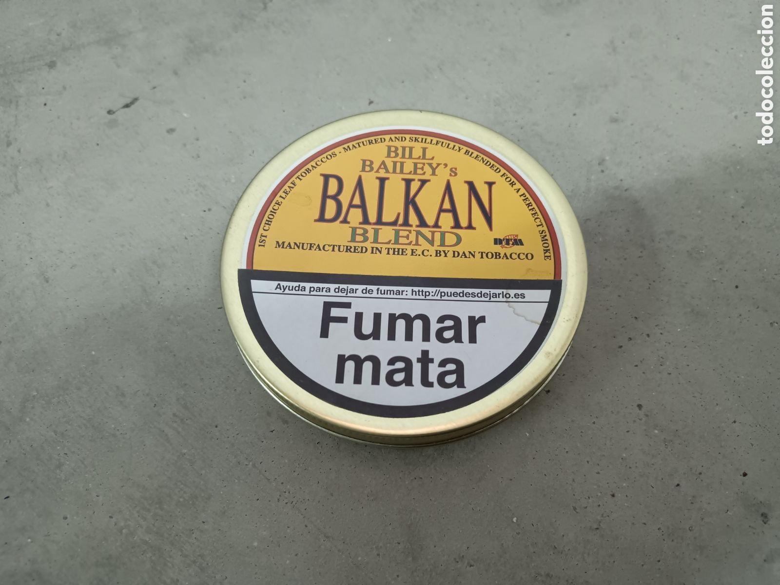 Cajas y cajitas met&aacute;licas: BILL BAILEY'S - BALKAN BLEND - CAJA DE TABACO DE PIPA - VAC&Iacute;A