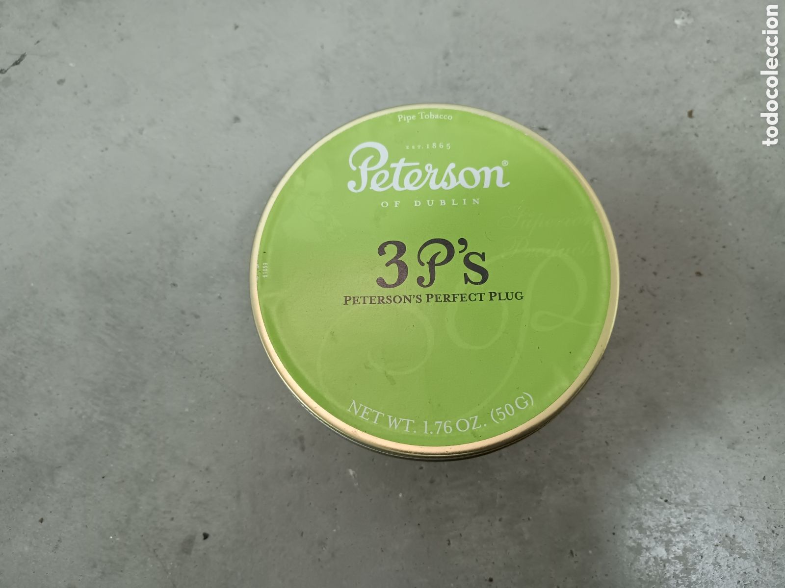 Cajas y cajitas met&aacute;licas: PETERSON - 3 P'S - CAJA DE TABACO DE PIPA - VAC&Iacute;A