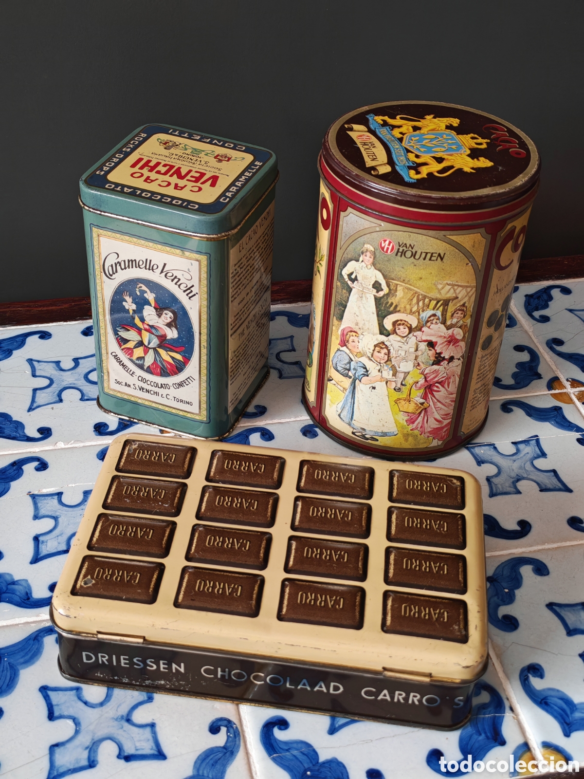 Cajas y cajitas met&aacute;licas: Colecci&oacute;n latas chocolate cacao - Foto 3