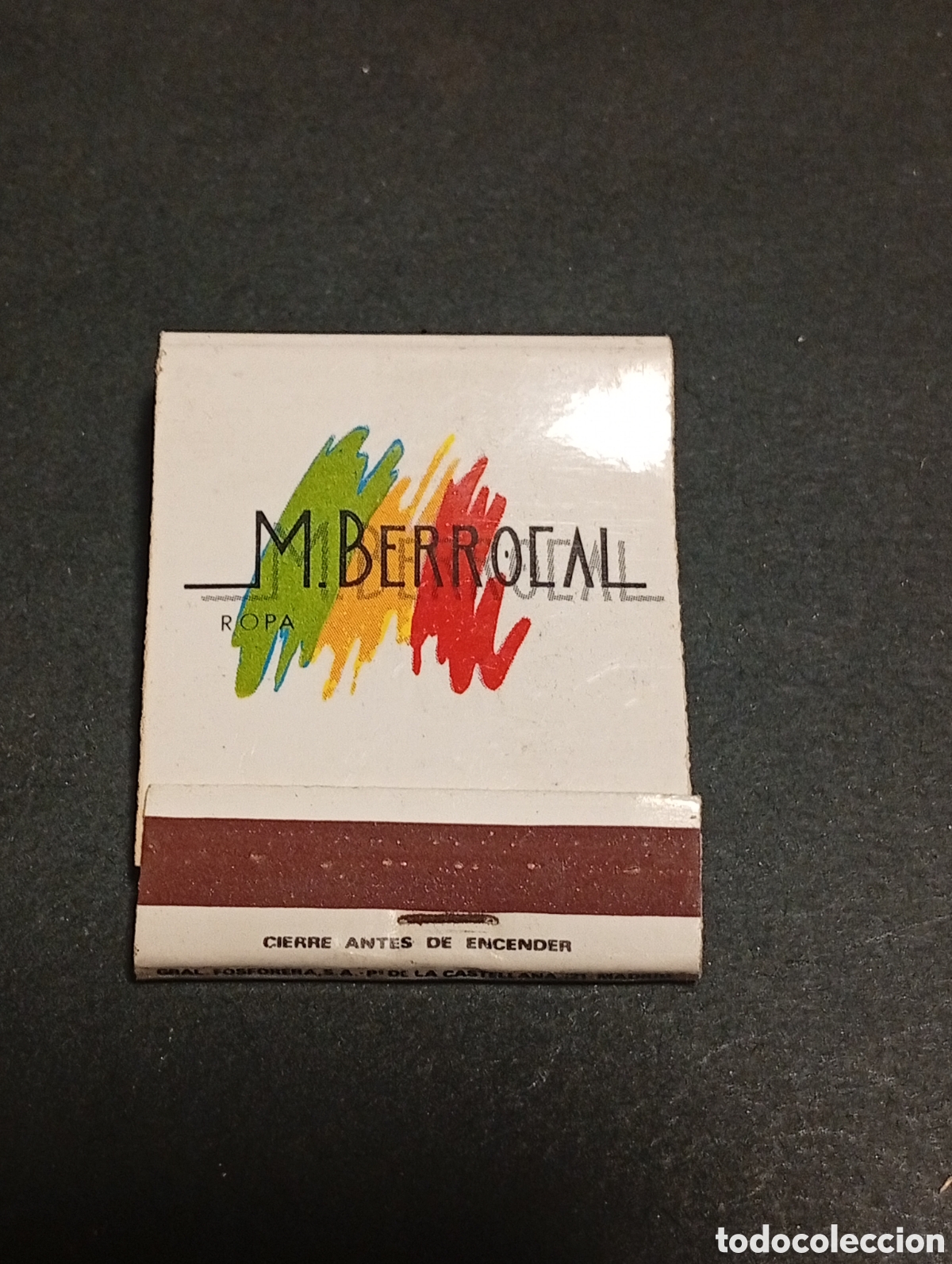 Cajas y cajitas met&aacute;licas: Caja de Cerillas M.Berrocal, Valencia
