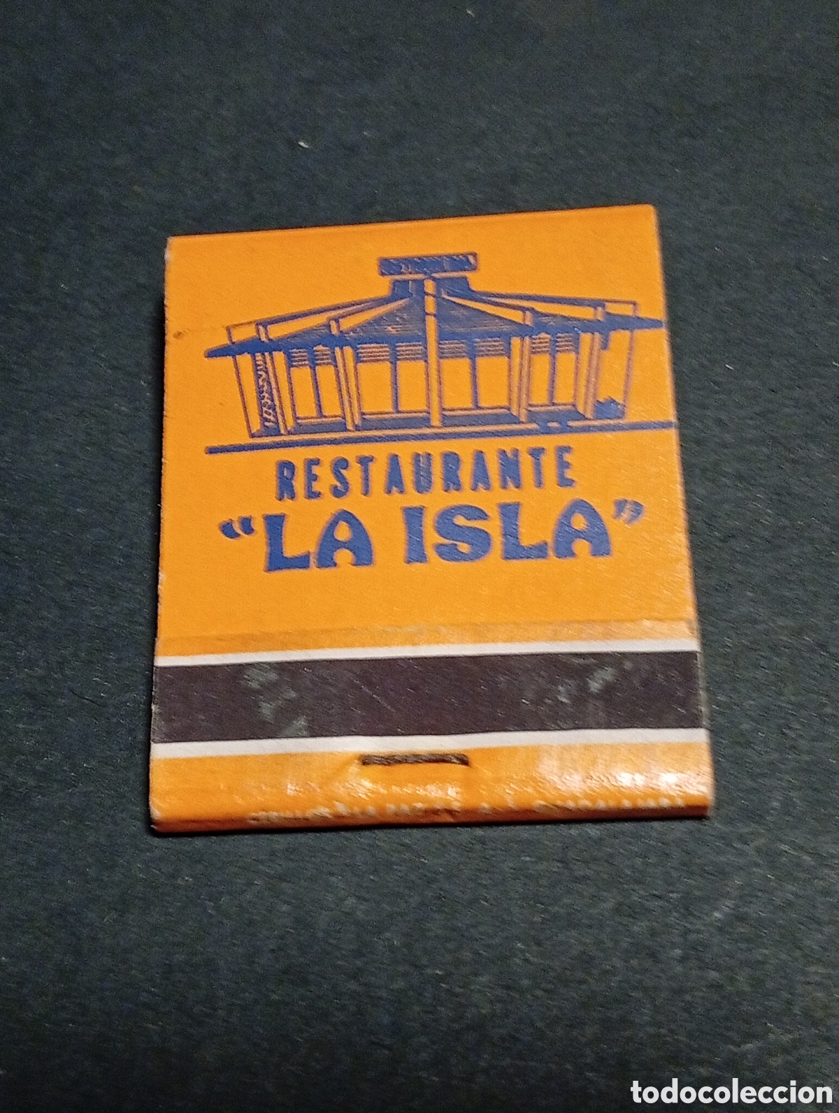 Cajas y cajitas met&aacute;licas: Caja de Cerillas restaurante La Isla ,tasque&ntilde;a