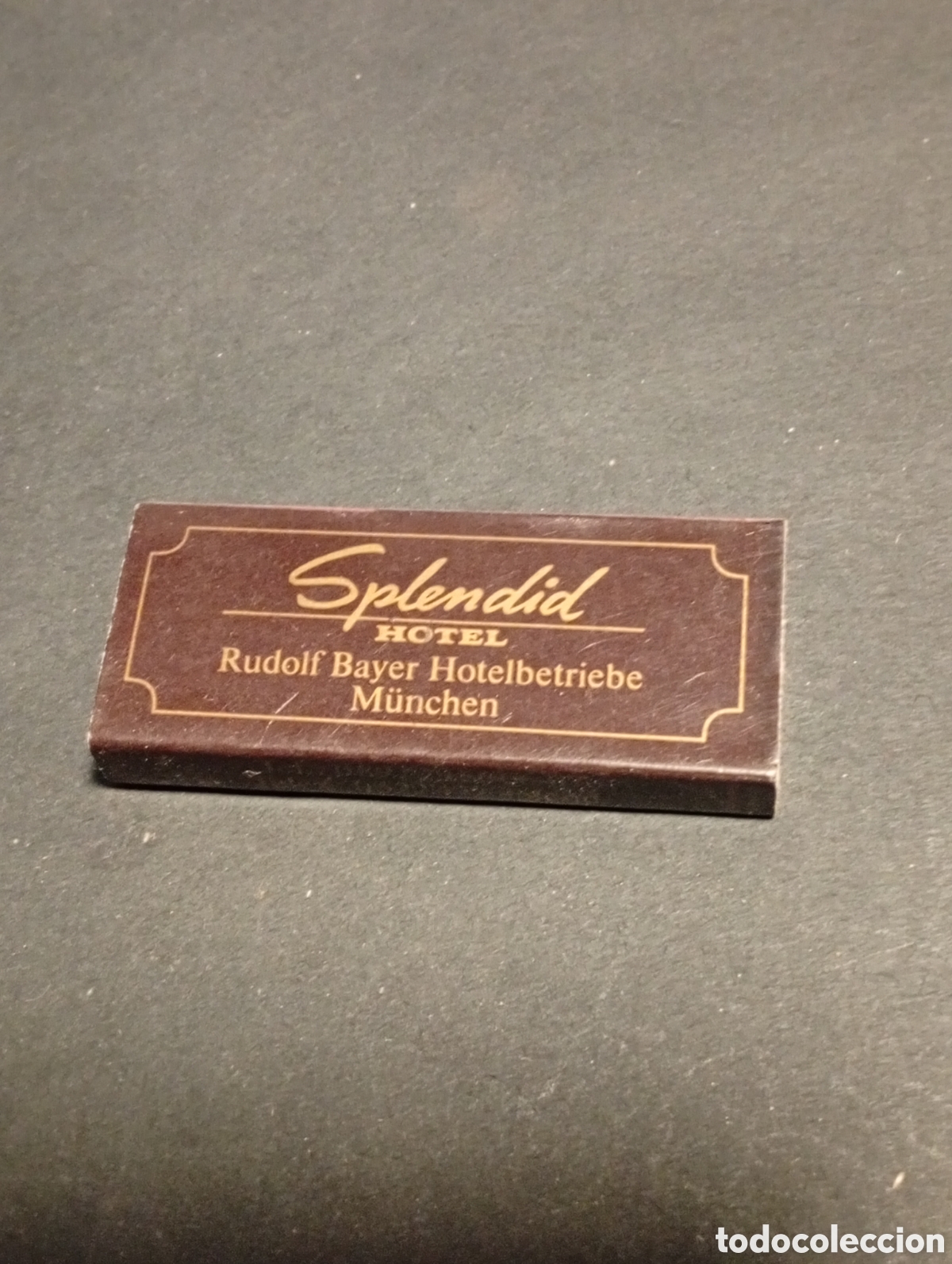 Cajas y cajitas met&aacute;licas: Caja de Cerillas Splendid Hotel Munich