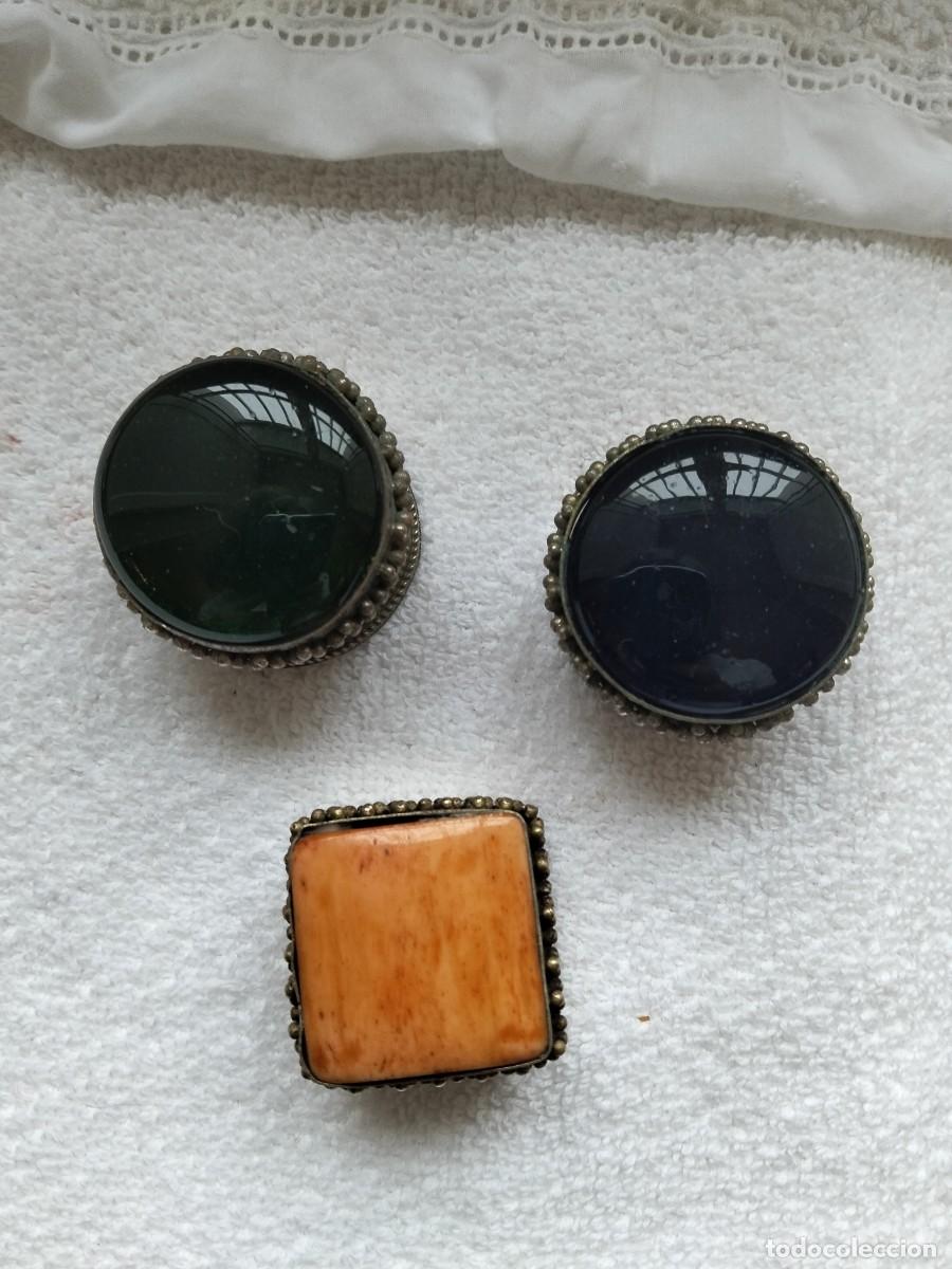Cajas y cajitas met&aacute;licas: LOTE 3 PASTILLEROS VERDE AZUL CORAL