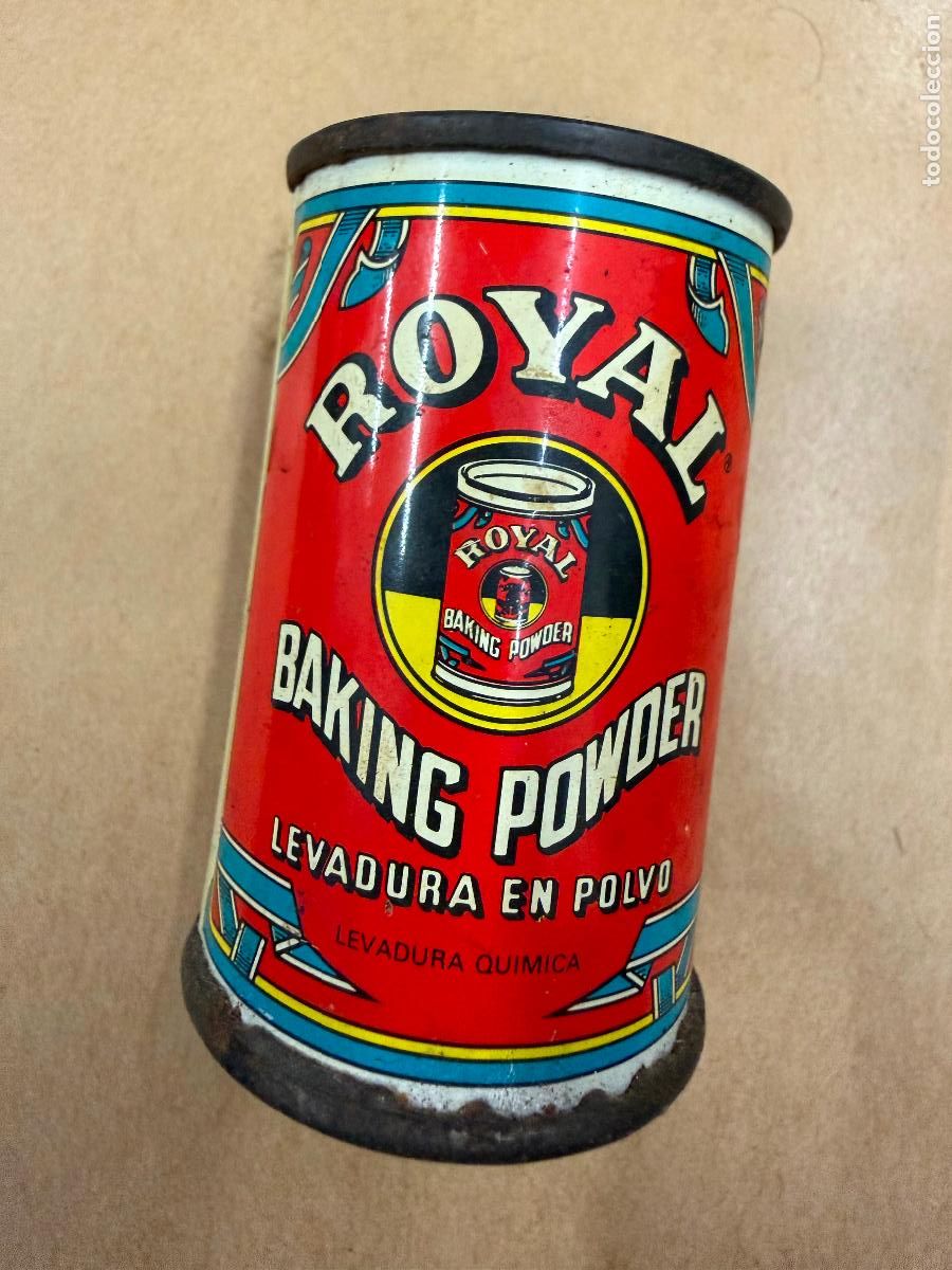 Cajas y cajitas met&aacute;licas: Antigua lata ROYAL Baking Powder, levadura. Mide 6,5x4,5cms.