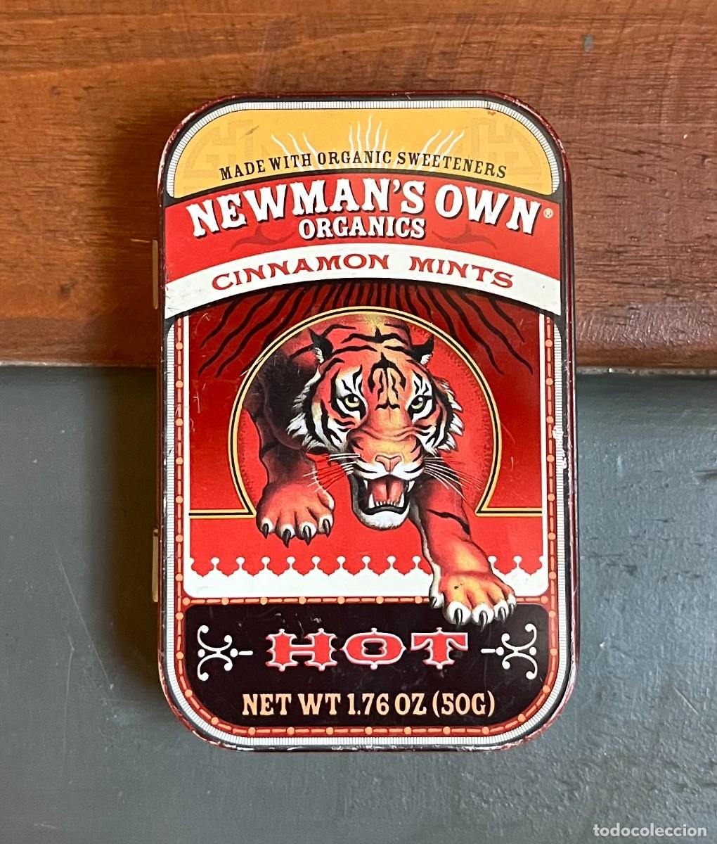 Cajas y cajitas met&aacute;licas: CAJITA MET&Aacute;LICA NEWMAN'S OWN ORGANICS (PAUL NEWMAN) 2005