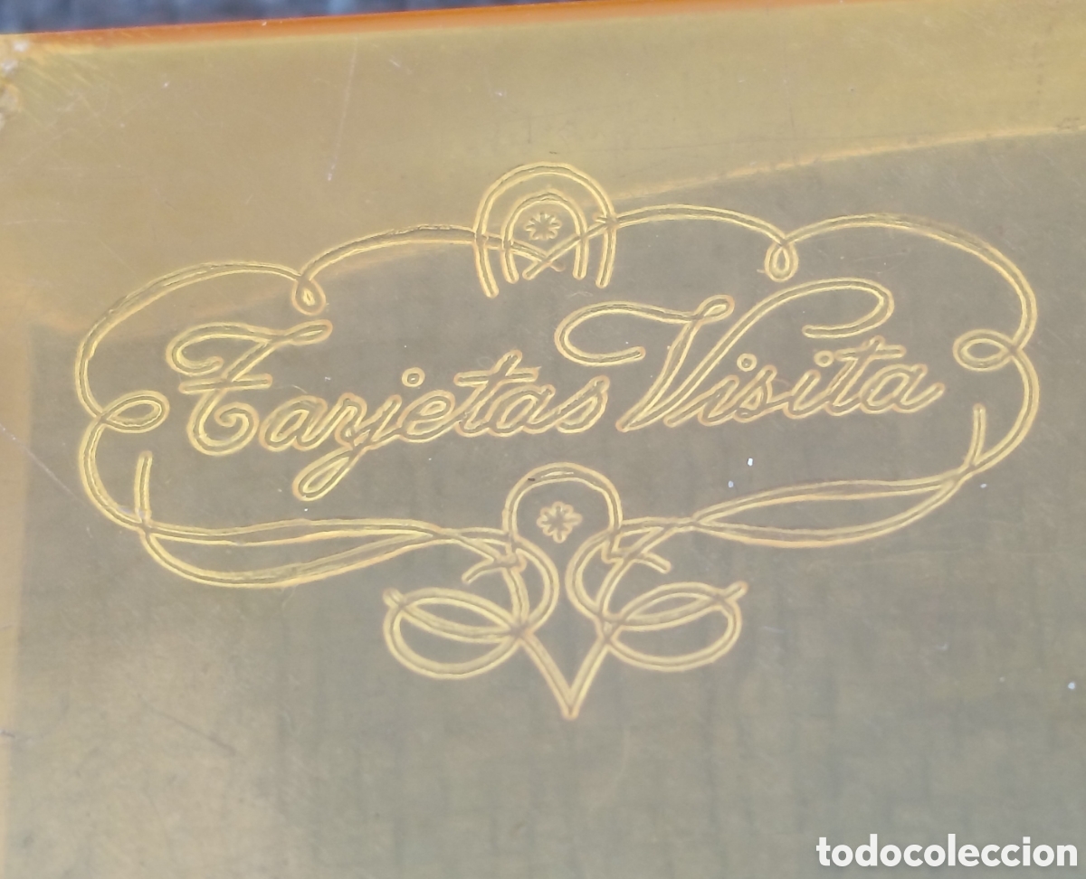Cajas y cajitas met&aacute;licas: CAJITA TARJETAS VISITA MIQUELRUIS-ANTIGUA