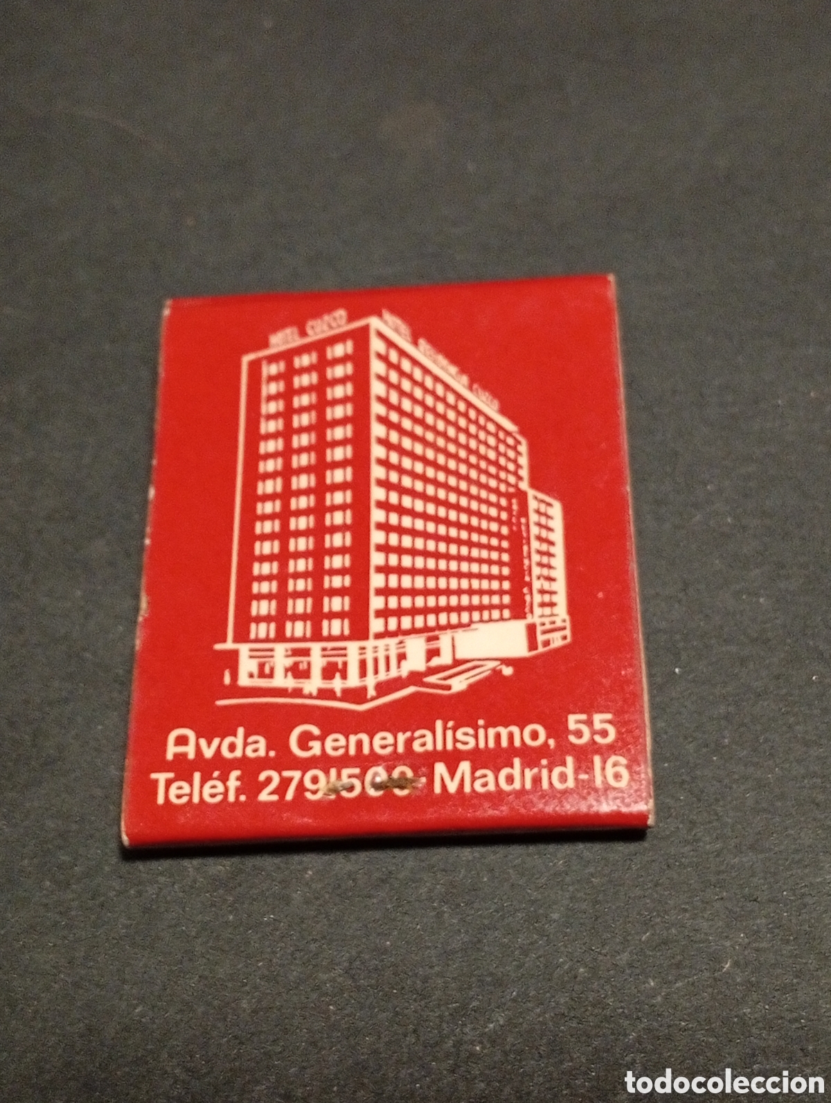 Cajas y cajitas met&aacute;licas: Caja de Cerillas Hotel Cuzco, Madrid