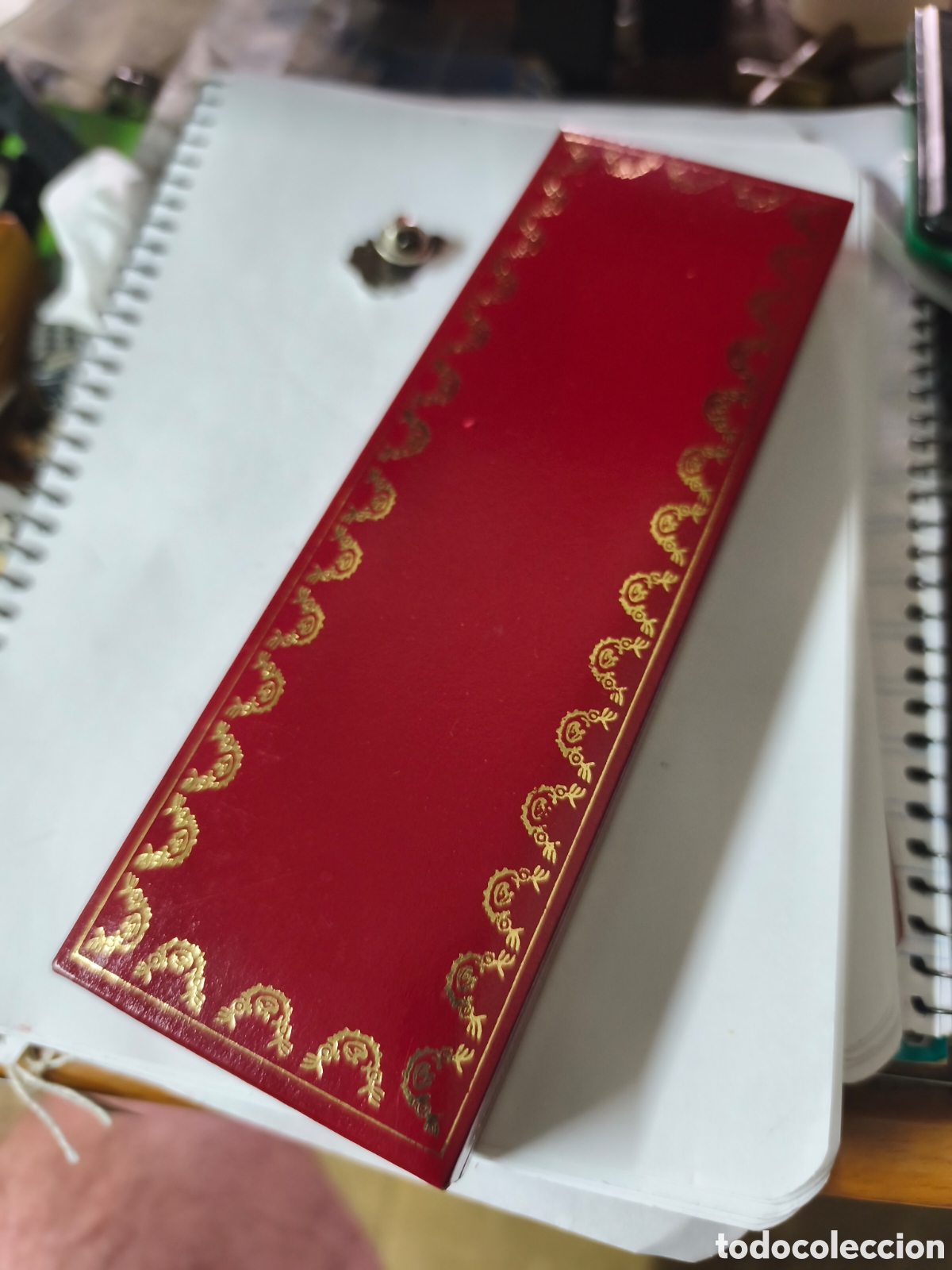 Cajas y cajitas met&aacute;licas: Caja vacia original pluma boligrafo o portaminas MUST DE CARTIER