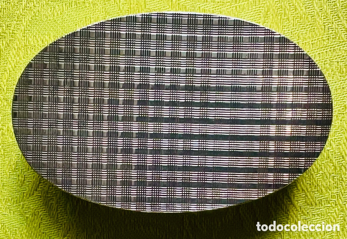 Cajas y cajitas met&aacute;licas: Lote Vintage de dos cajas con Ba&ntilde;o Plata de calidad: Pastillero y Cofrecito