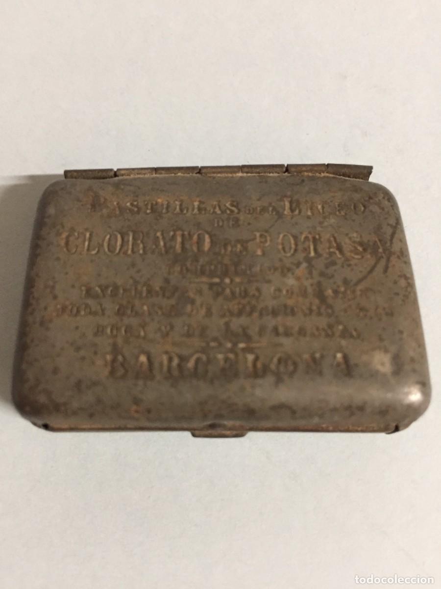 Cajas y cajitas met&aacute;licas: Cajita pastillas del LICEO Clorato de Potasa