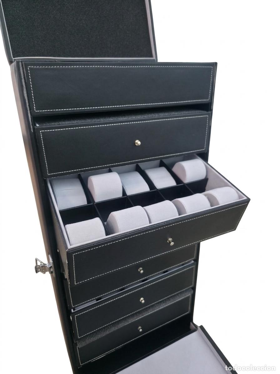 Cajas y cajitas met&aacute;licas: Gran Maleta Trolley Expositora Profesional para Relojes y Joyer&iacute;a - 74cm