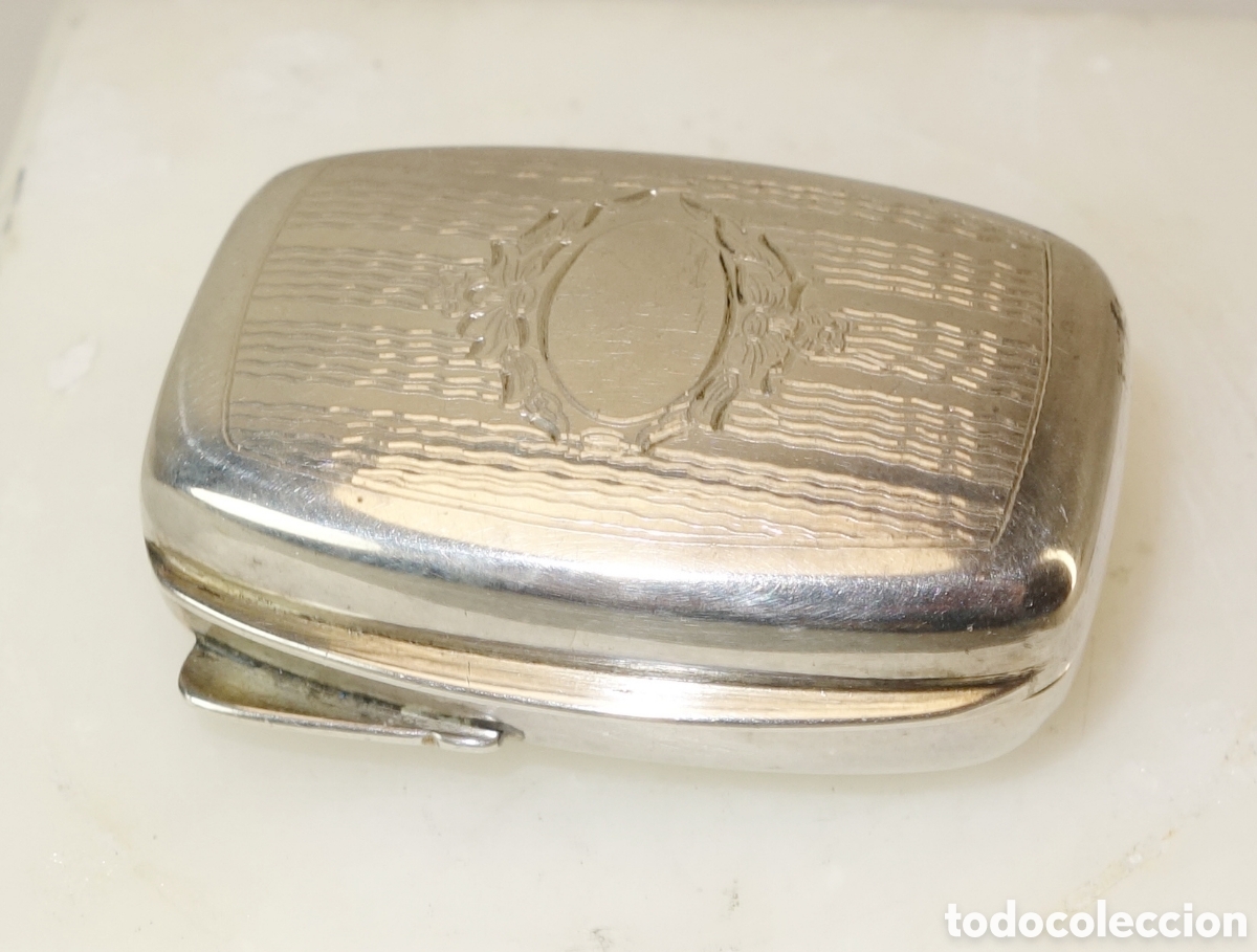 Casse e cassette metalliche: Cajita rap&eacute; plata .925 pastillero labrada