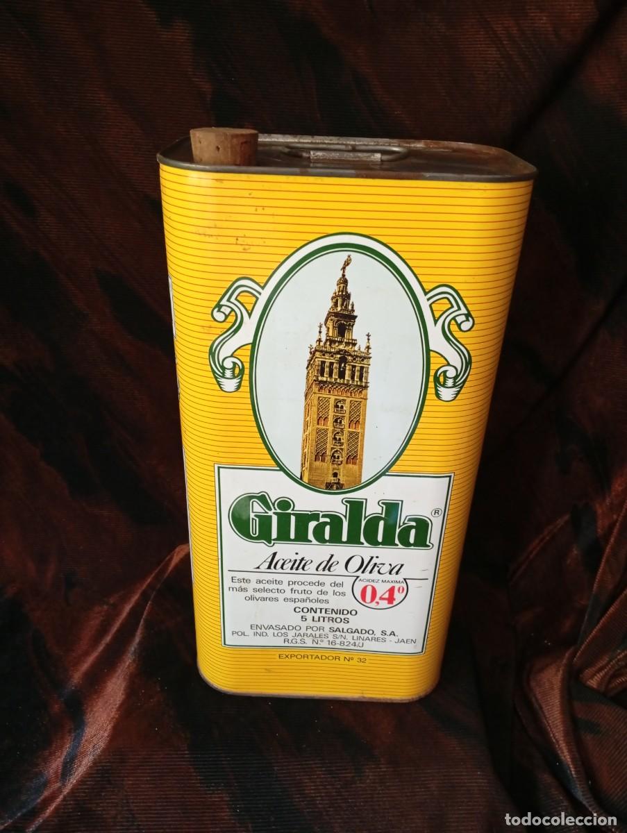 Cajas y cajitas met&aacute;licas: LATA ACEITE LA GIRALDA 5 L. - Foto 1