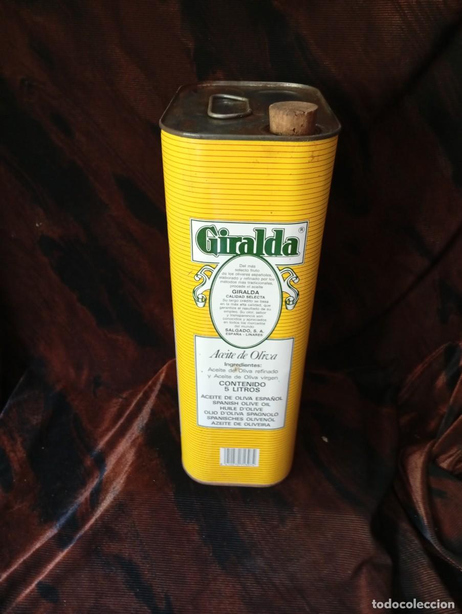 Cajas y cajitas met&aacute;licas: LATA ACEITE LA GIRALDA 5 L. - Foto 4