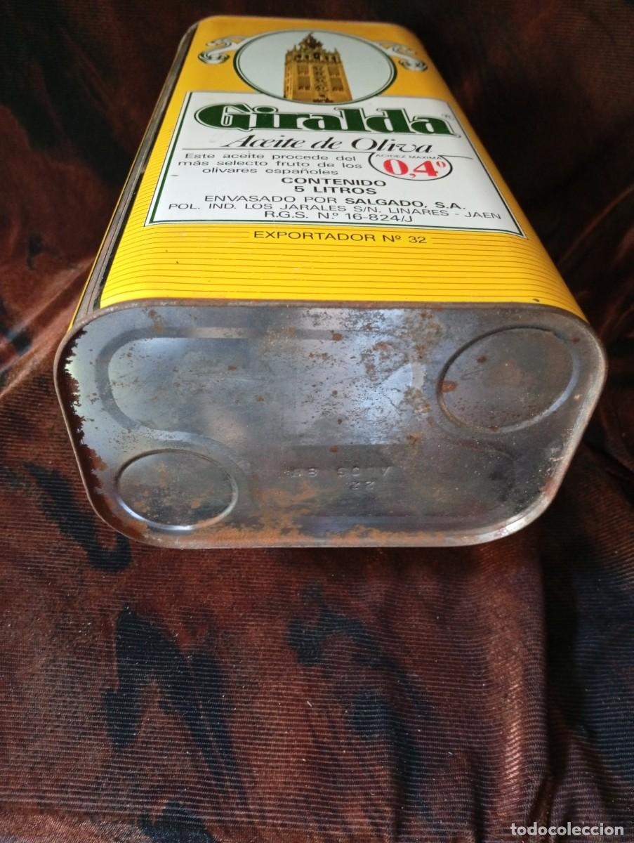 Cajas y cajitas met&aacute;licas: LATA ACEITE LA GIRALDA 5 L. - Foto 6