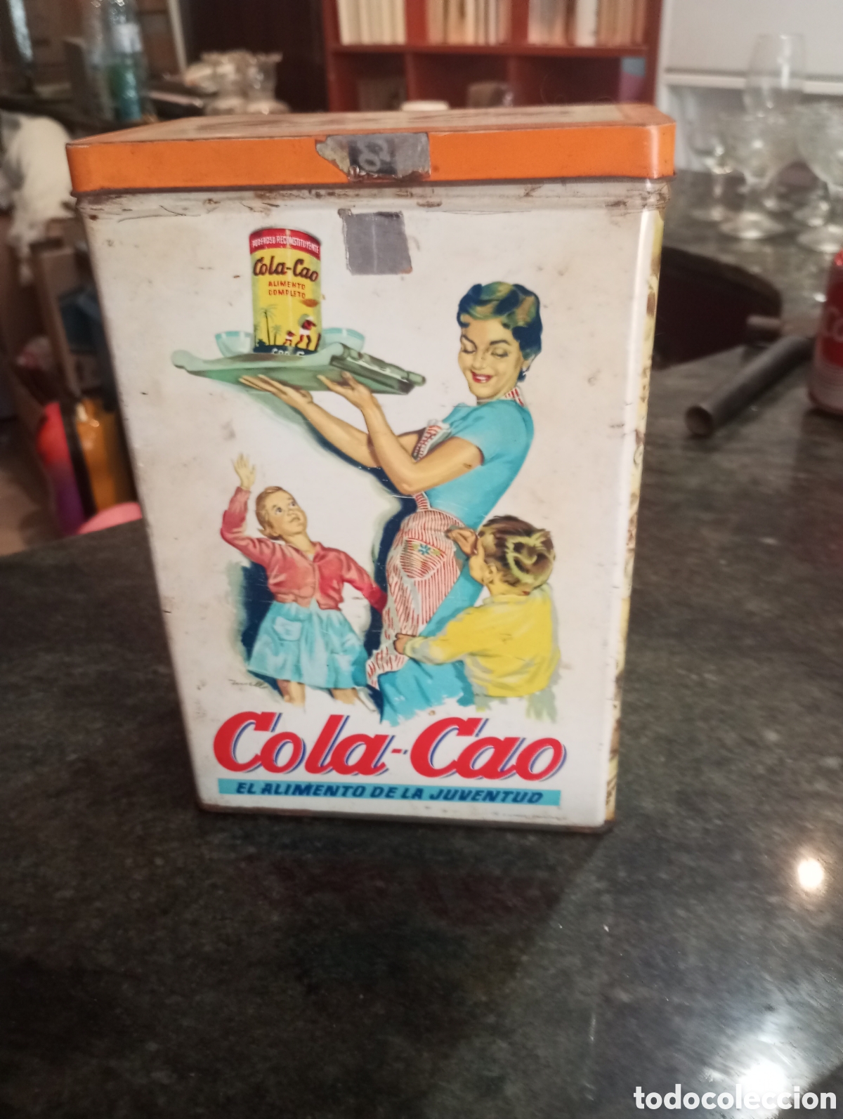 Cajas y cajitas met&aacute;licas: Lata de Cola -Cao a&ntilde;os 50
