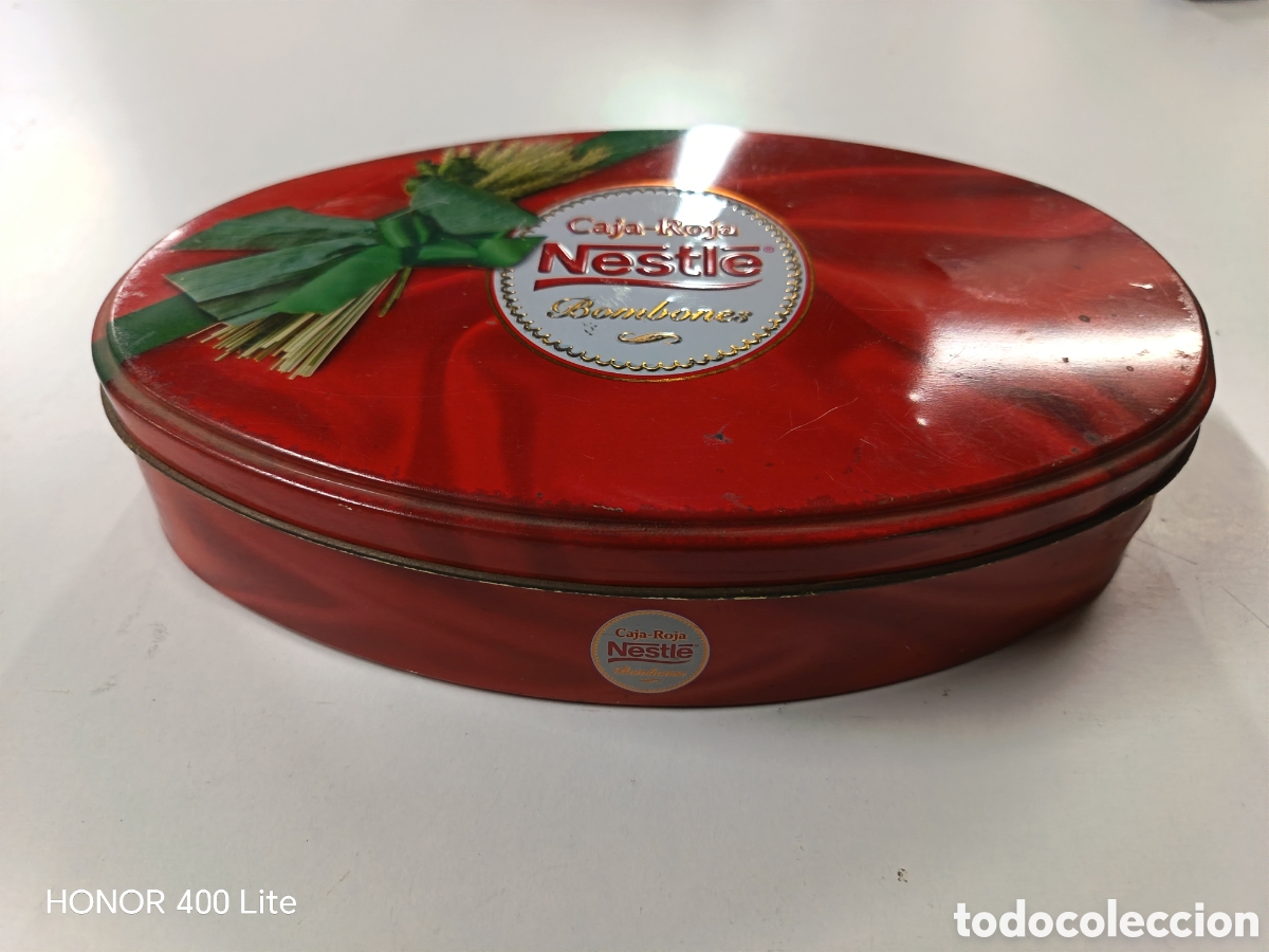 Casse e cassette metalliche: Antigua Caja Roja Nestl&eacute; Chapa 1999