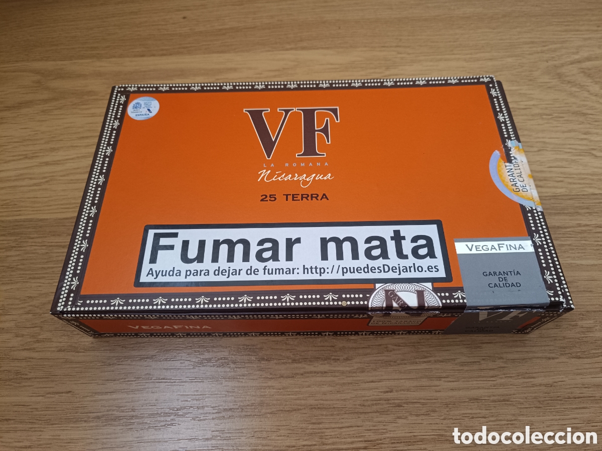 Cajas y cajitas met&aacute;licas: Caja puros VegaFina Nicaragua (vac&iacute;a)