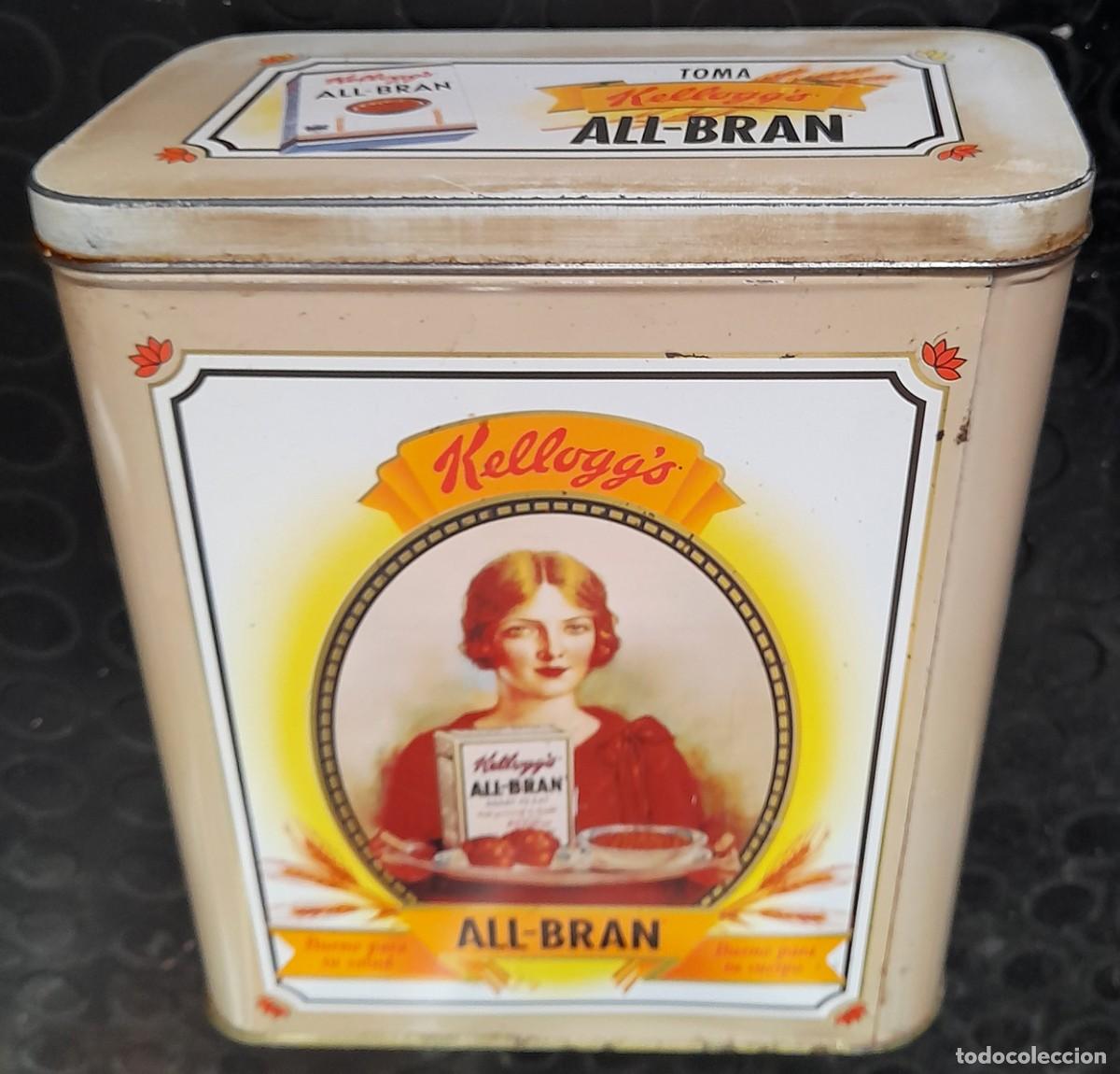 Cajas y cajitas met&aacute;licas: Lata Kellogg's All-Bran Vintage