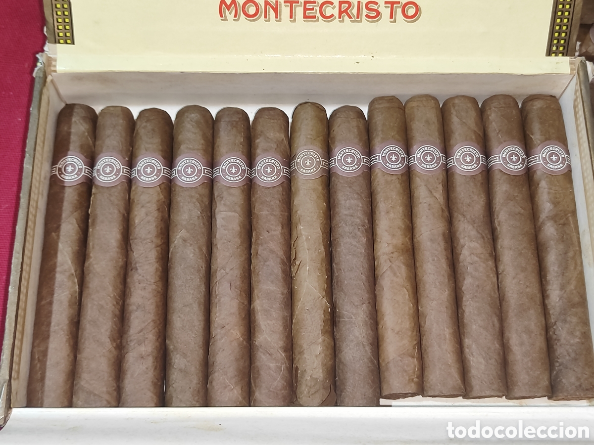 Cajas y cajitas met&aacute;licas: Caja puros cubanos montecristo n&deg;4 con 18 unidades leer descripci&oacute;n