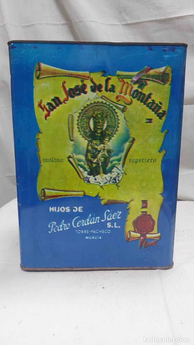 Cajas y cajitas met&aacute;licas: Antigua lata de Canela San Jos&eacute; de la Monta&ntilde;a Pedro cerdan Torre pacheco Murcia