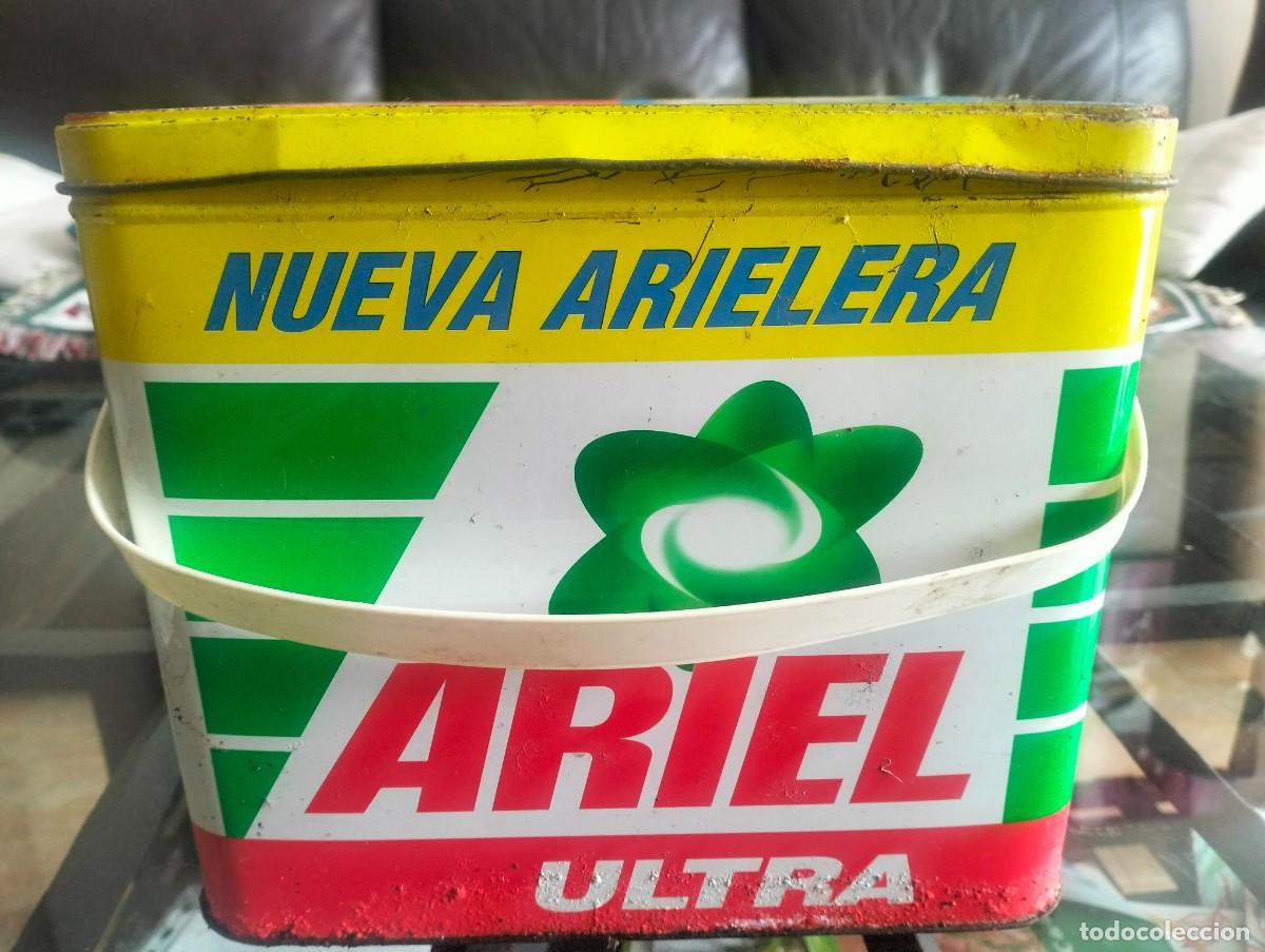 Cajas y cajitas met&aacute;licas: lata de ariel... vintage