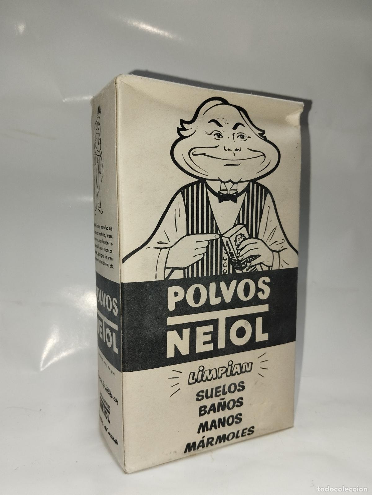 Cajas y cajitas met&aacute;licas: Caja de polvos netol droguer&iacute;a vintage antiguo