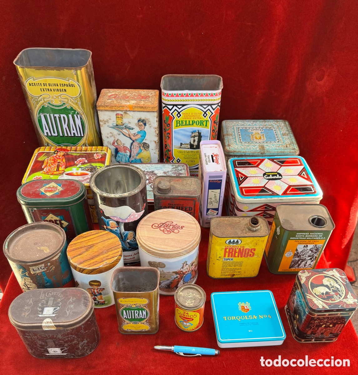 Cajas y cajitas met&aacute;licas: Gran lote +20cajas de hojalata litografiadas!