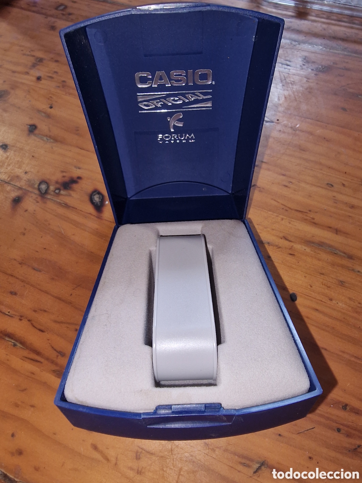Cajas y cajitas met&aacute;licas: Caja reloj de pulsera marca casio oficial,color azul