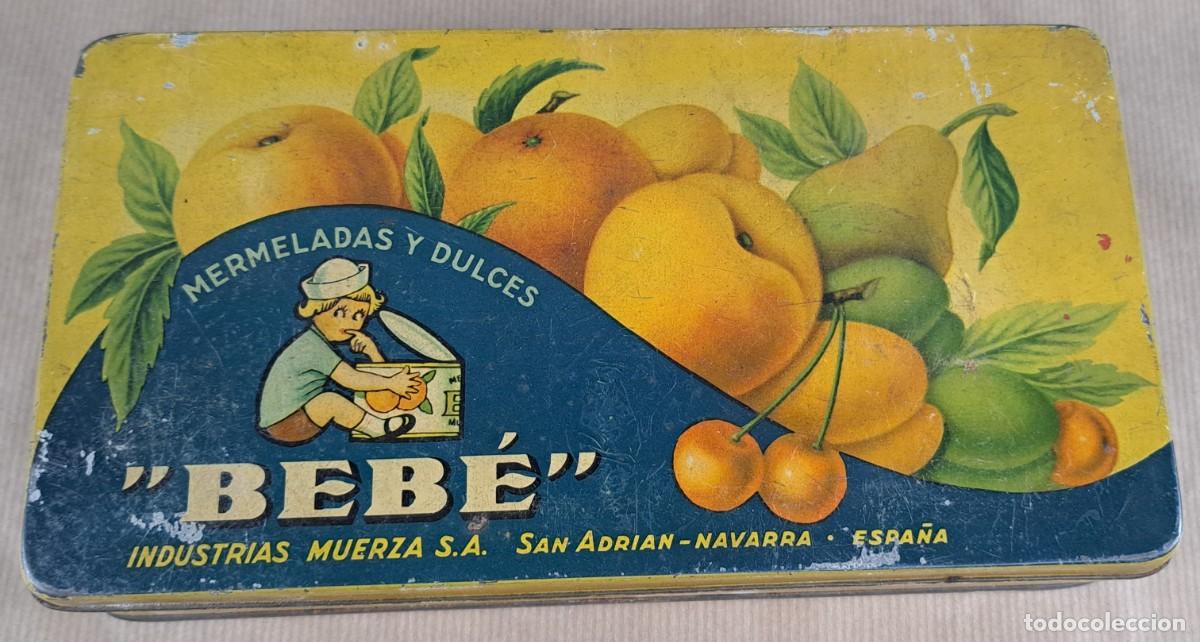 Cajas y cajitas met&aacute;licas: Caja de lata &ldquo;Beb&eacute;&rdquo; &ndash; Industrias Muerza S.A. (San Adri&aacute;n, Navarra)